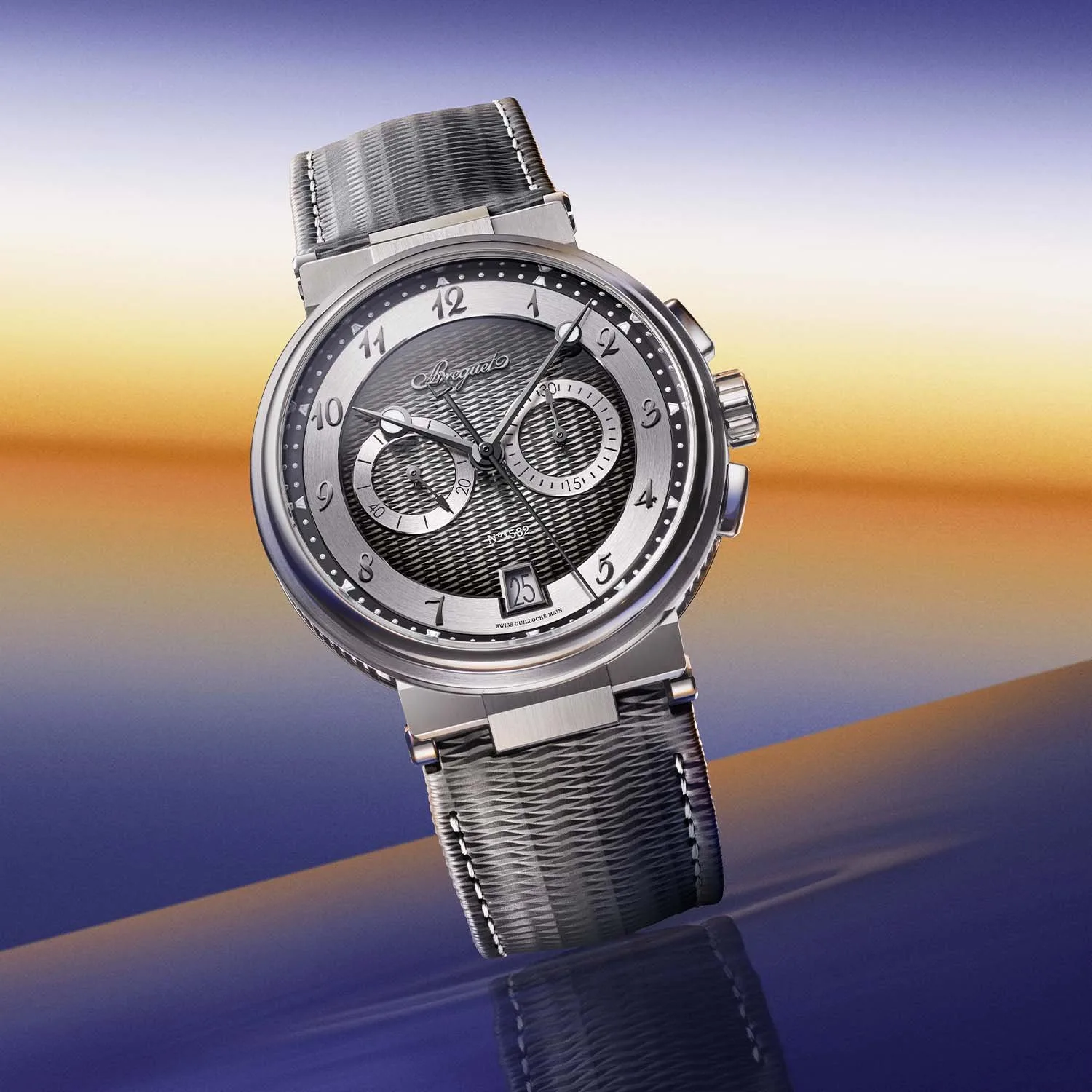 Breguet Marine Chronograph 5527 with flyback calibre 582QA