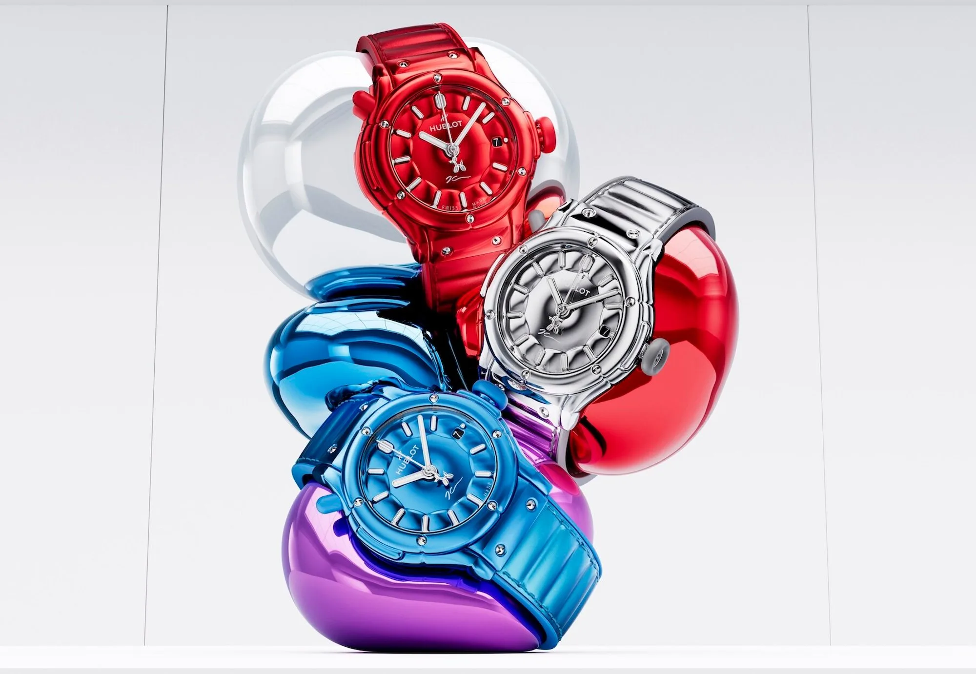 Hublot Classic Fusion Balloon Dog by Jeff Koons - the three editions